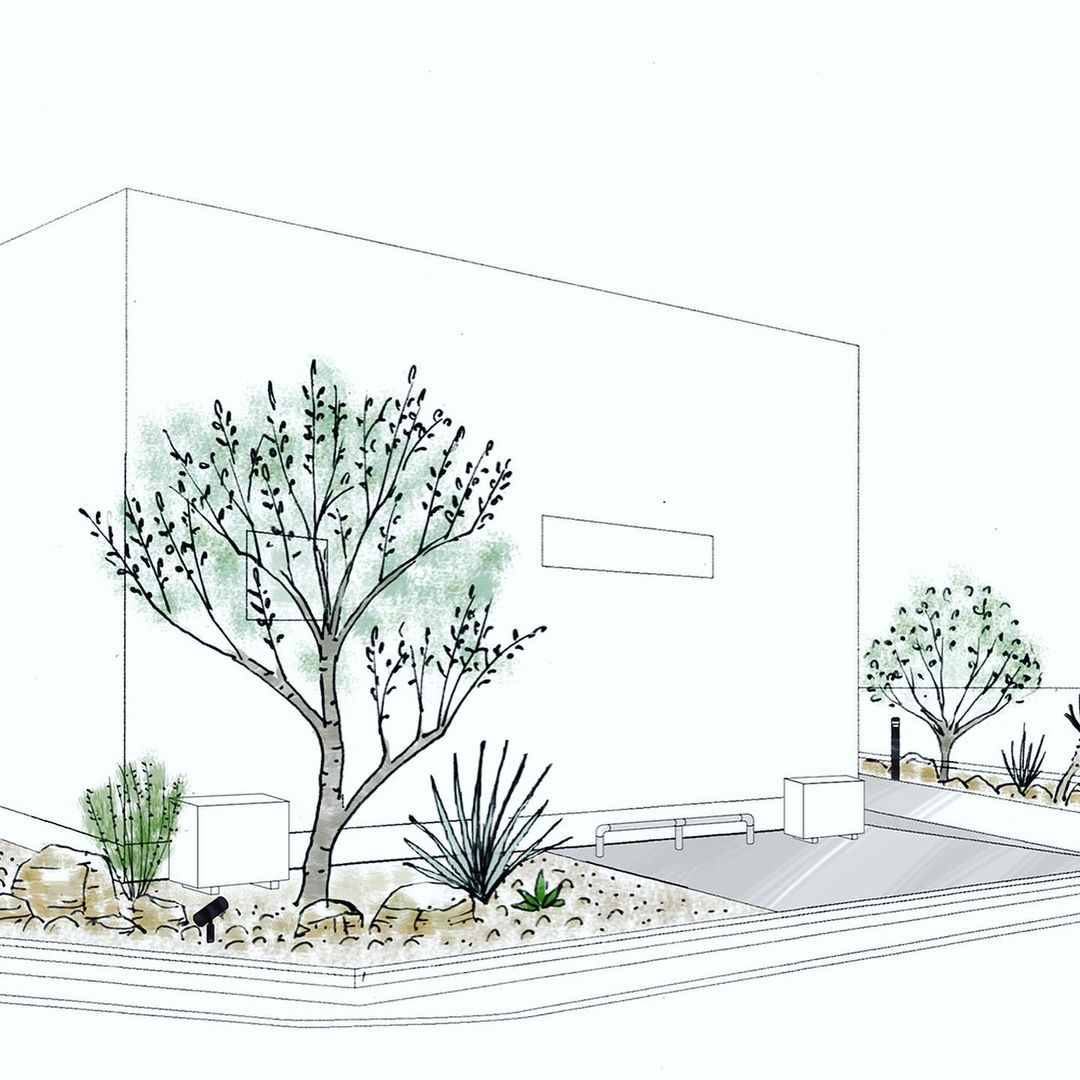 オープン外構と植栽 | 稲城市